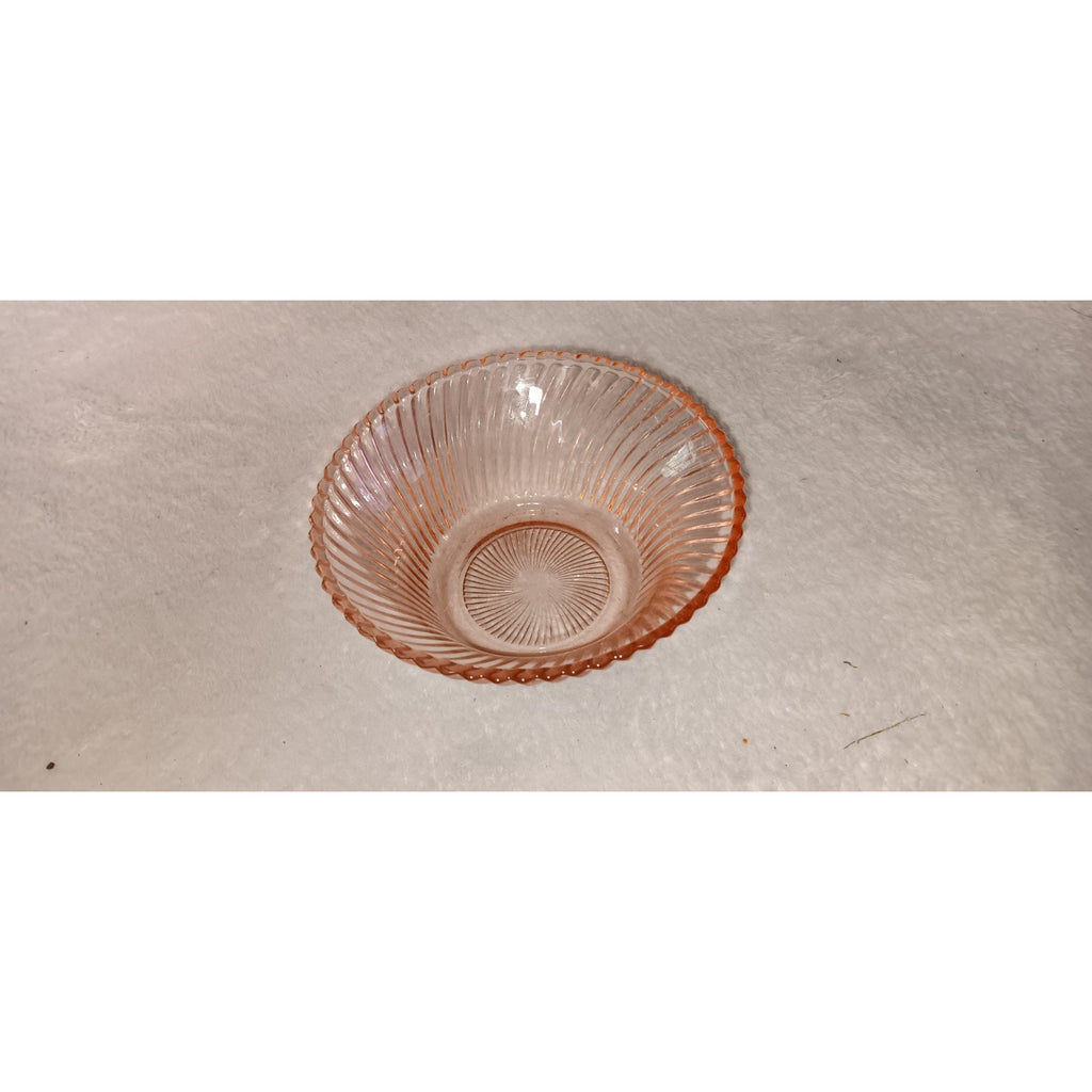 VTG Pink Depression Glass-Federal Glass Co. Diana Pattern-5" Salad/Serving Bowl