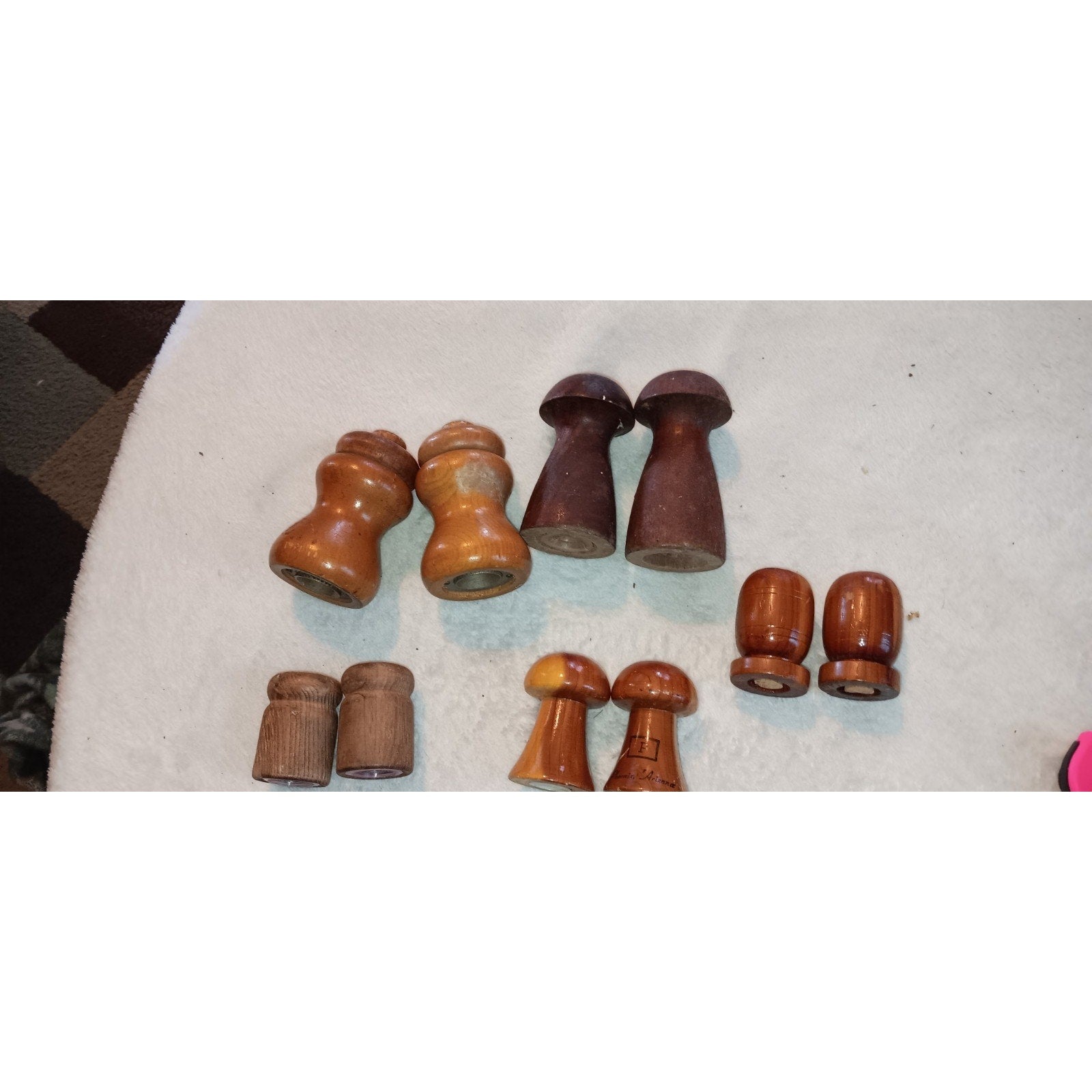 Vintage Mushroom Style Salt And Pepper Shaker Lot Of 5