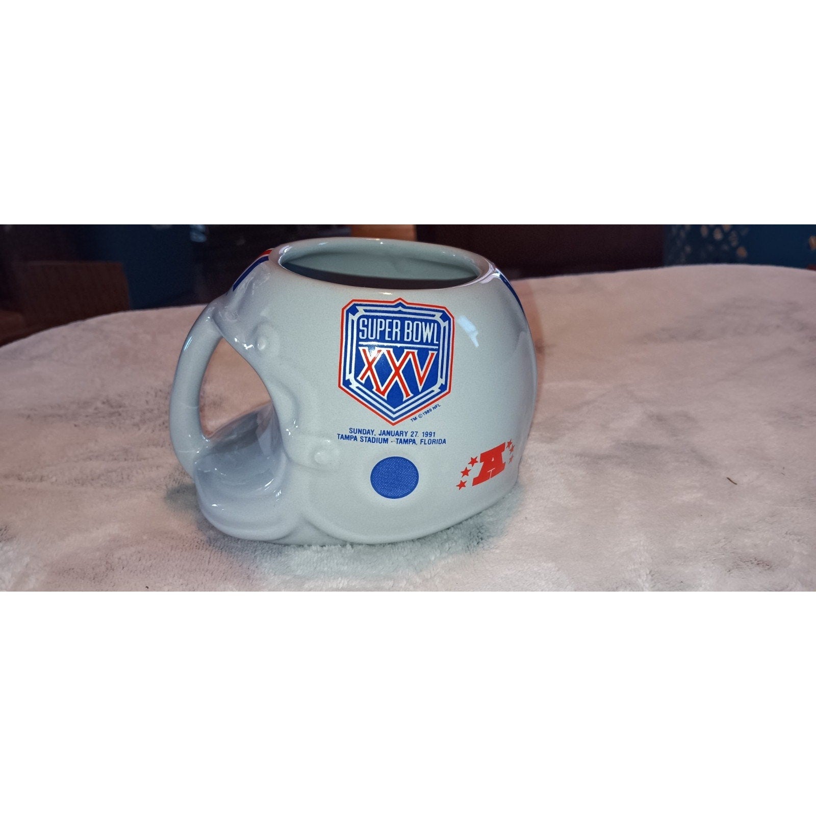 1991 Super Bowl XXV Helmet Mug NFL Sports Concepts New York Giants Buffalo Bills