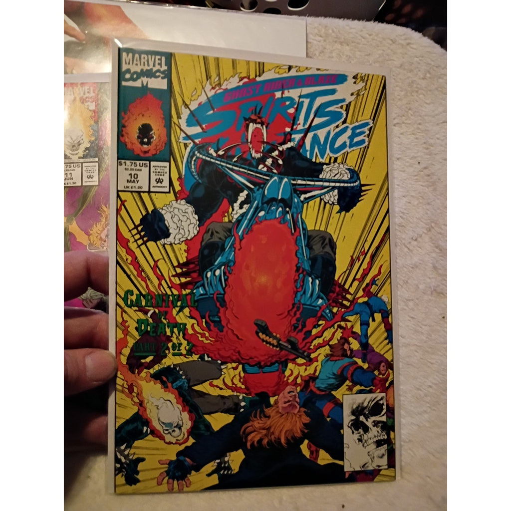 Ghost Rider Blaze Spirits of Vengeance #7, 10-12 Marvel Glow In The Dark VF/NM