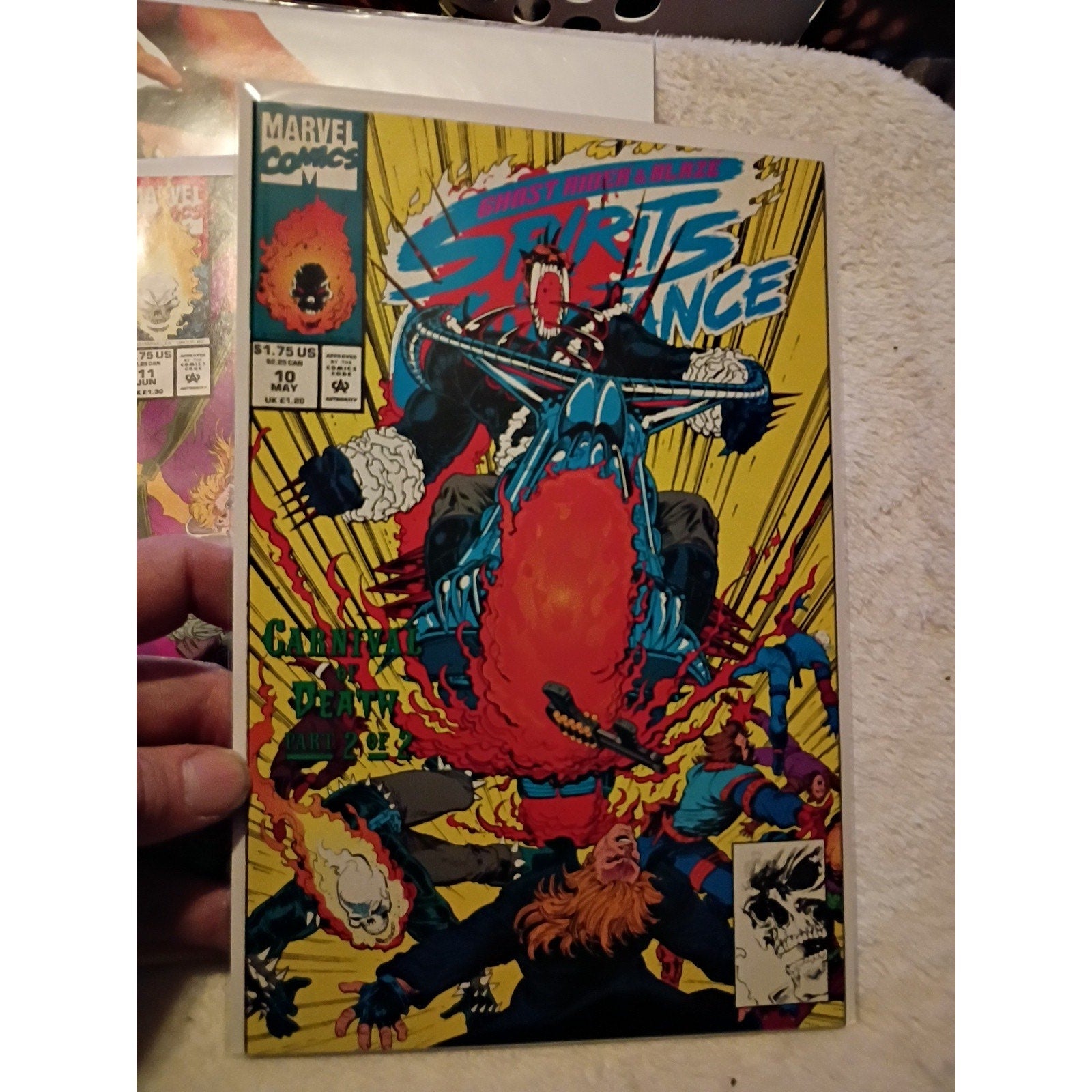 Ghost Rider Blaze Spirits of Vengeance #7, 10-12 Marvel Glow In The Dark VF/NM