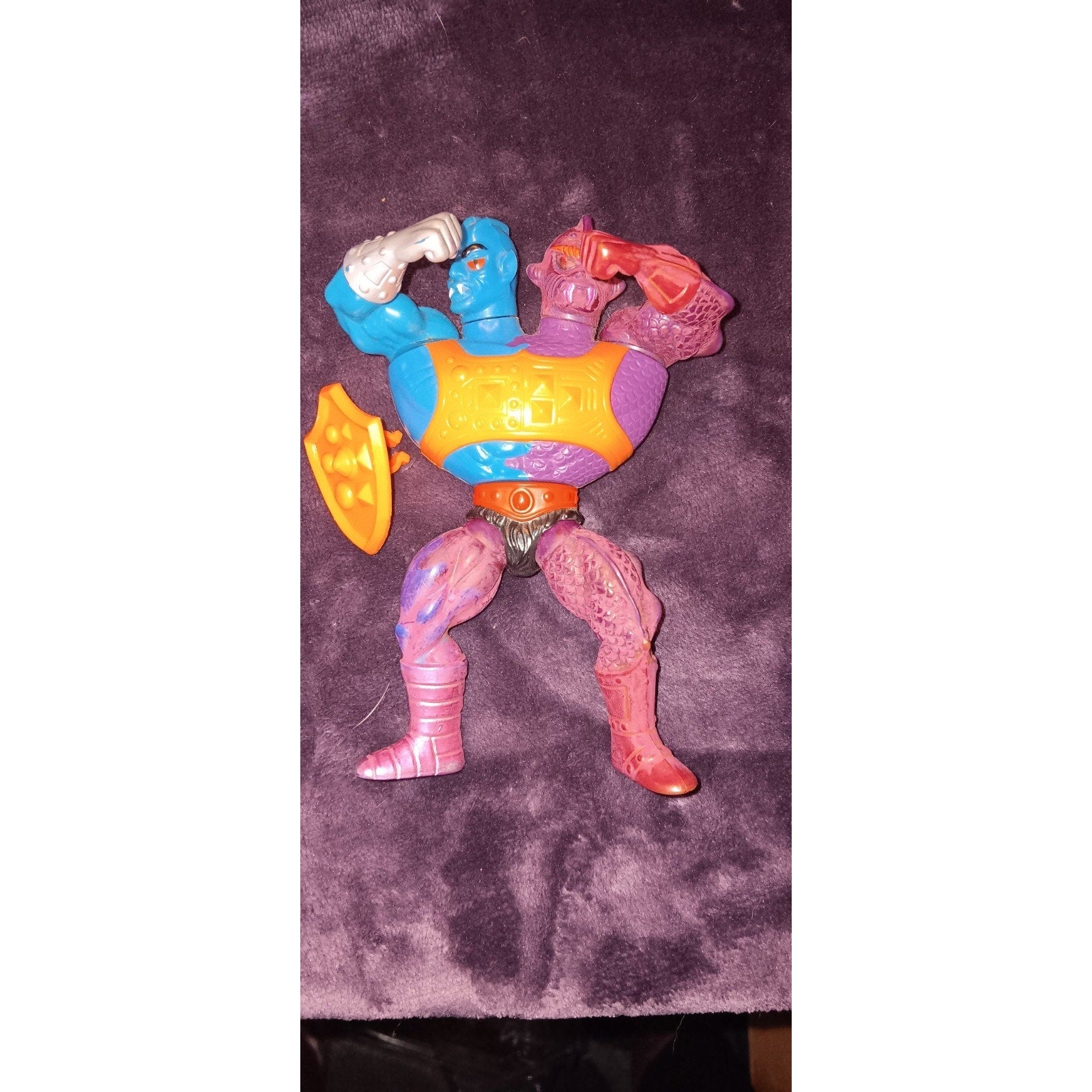Two Bad Flat Back 100% Complete He-Man Masters of the Universe MOTU 1984 Vintage