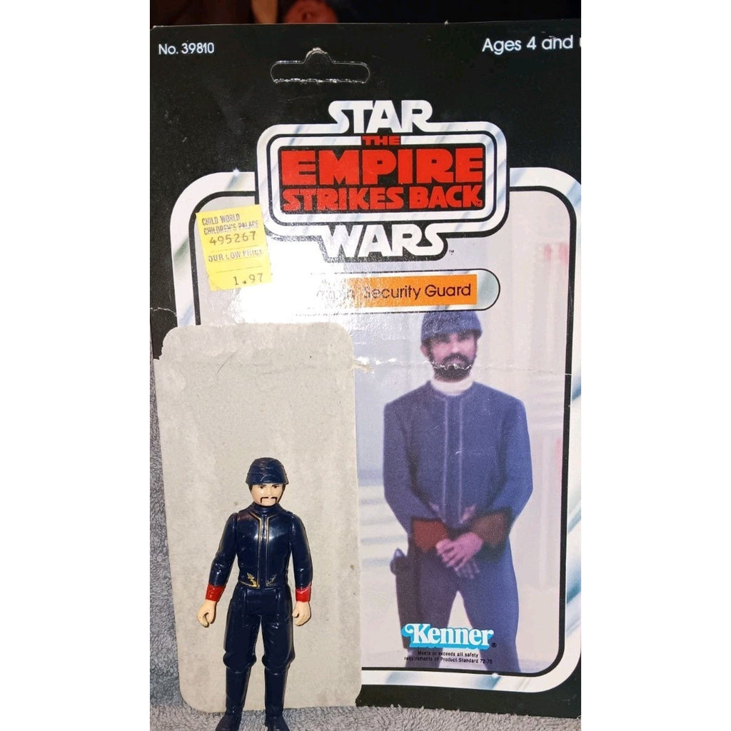 1980 Star Wars ESB Bespin Security Guard Back Card CUT Bubble Kenner Loose