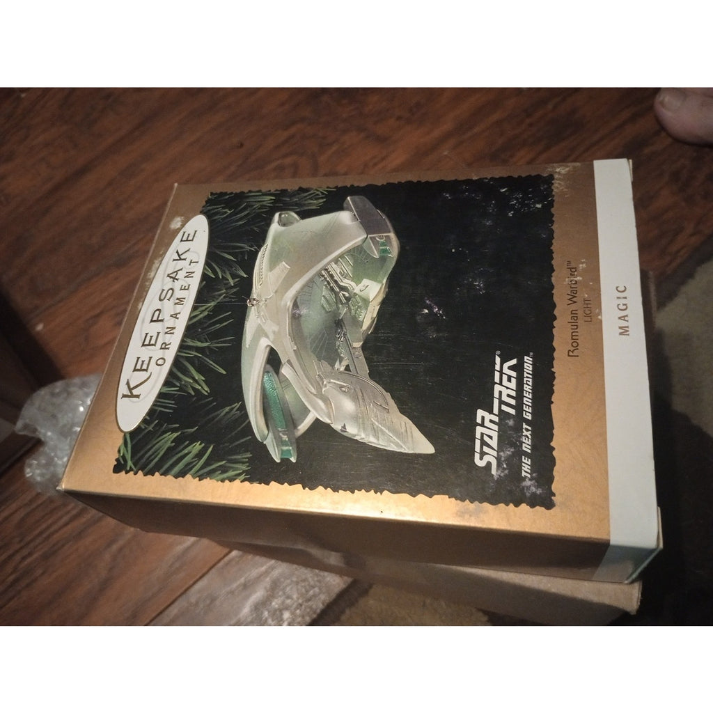 Hallmark Keepsake Ornament Star Trek Romulan Warbird Magic Light Up 1995 -