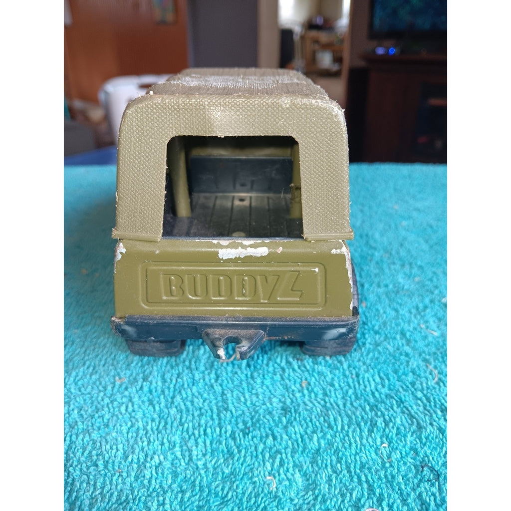 VINTAGE ORIGINAL BUDDY "L" T-5278 ARMY TRANSPORT TOY TRUCK!