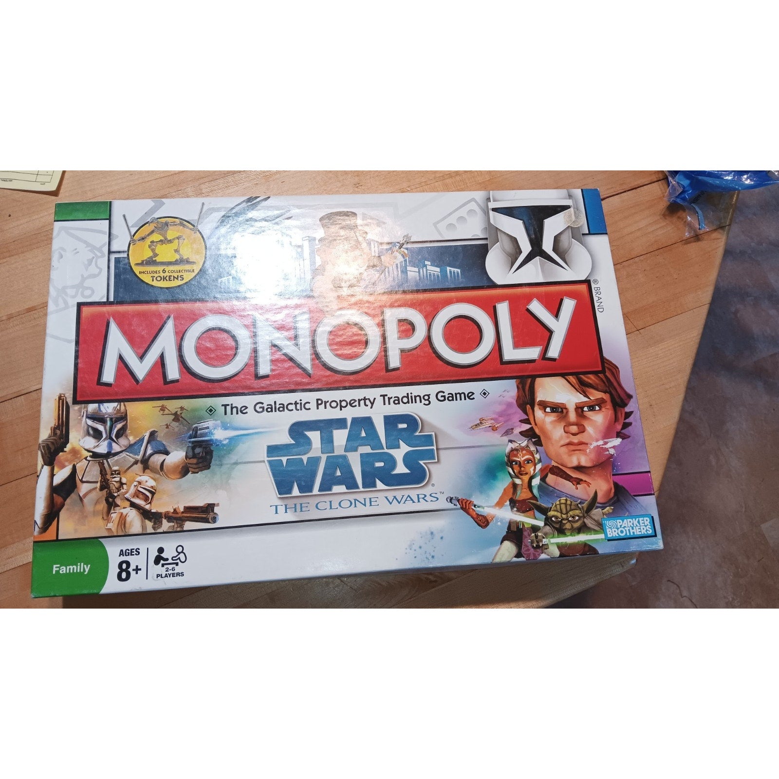 Star Wars The Clone Wars Monopoly Board Game 2008. Barely Used.