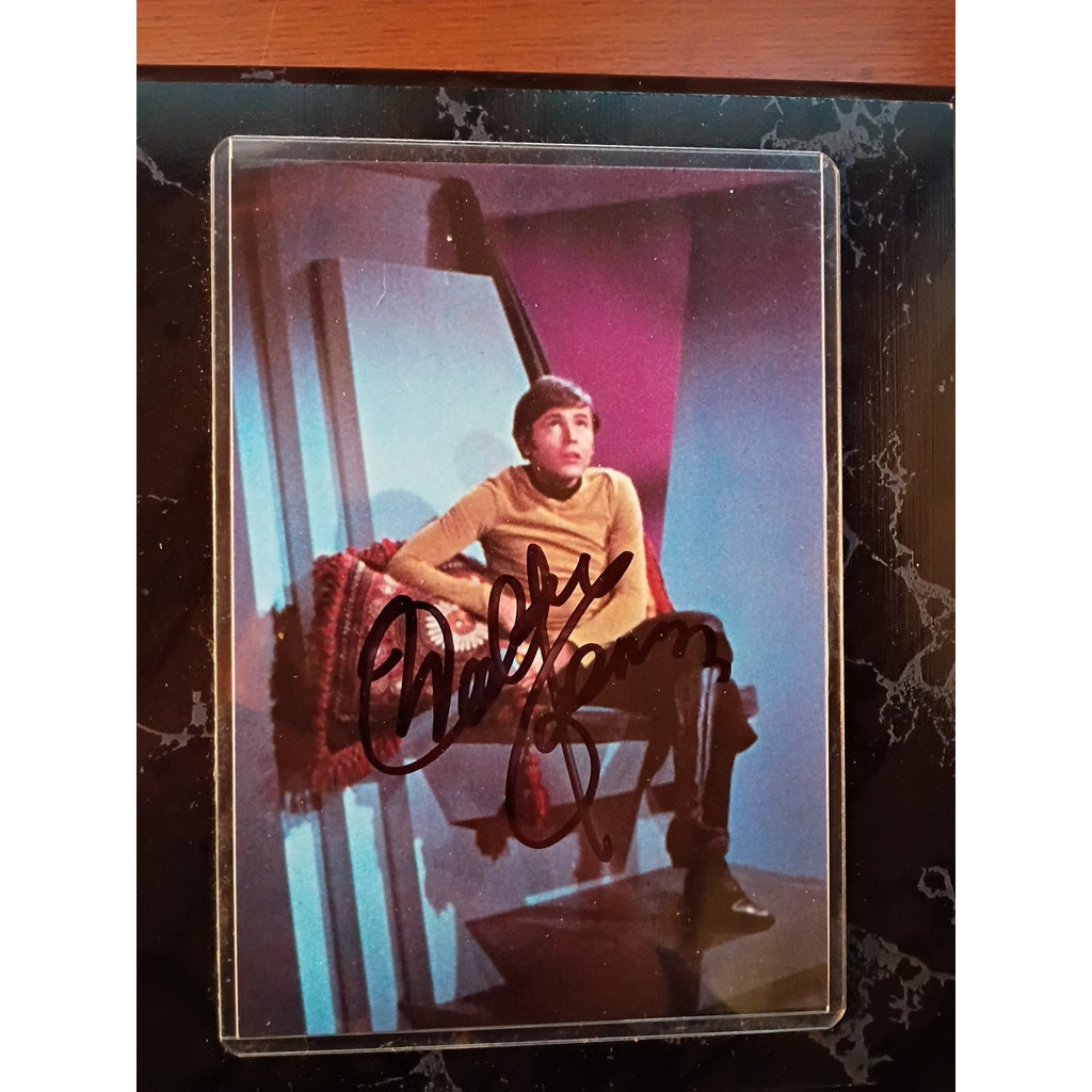 WALTER KOENIG SIGNED AUTOGRAPH 4x6 PHOTO On 9x7 Plaque CHEKOV STAR TREK TOS