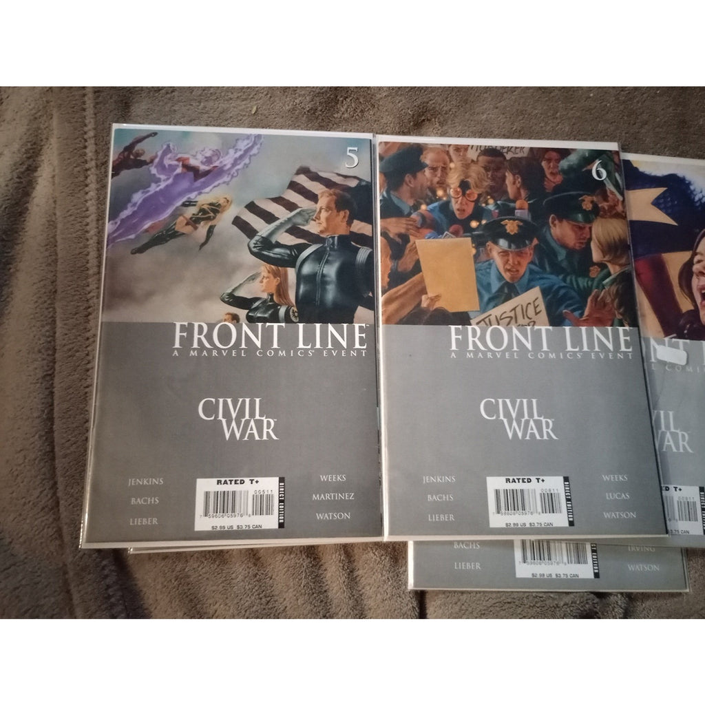 CIVIL WAR FRONT LINE #1-10(2006) Run Of 10 MARVEL COMICS VF WOLVERINE Spider-Man