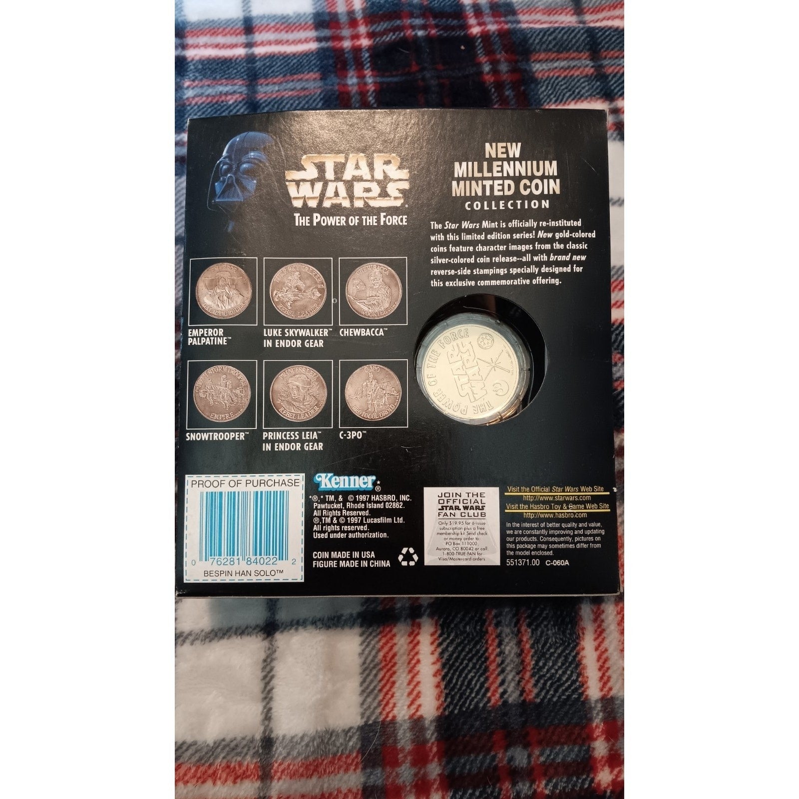 Star Wars: 1997 The Power of the Force: Bespin Han Solo Coin Collection NIP