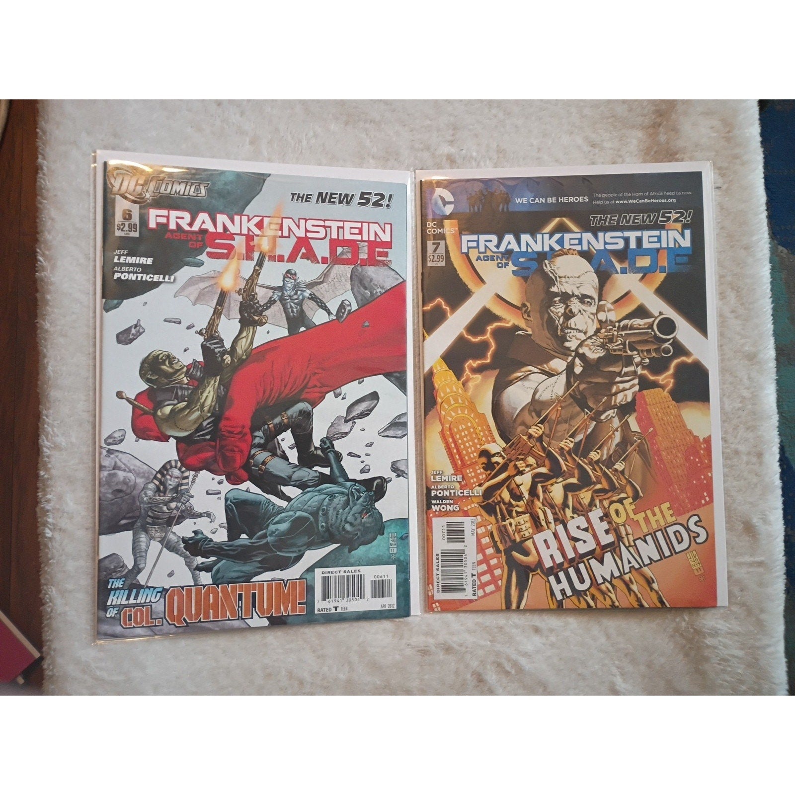 FRANKENSTEIN AGENT OF SHADE #0-16 DC COMIC SET COMPLETE 2011 VF/NM High Grade