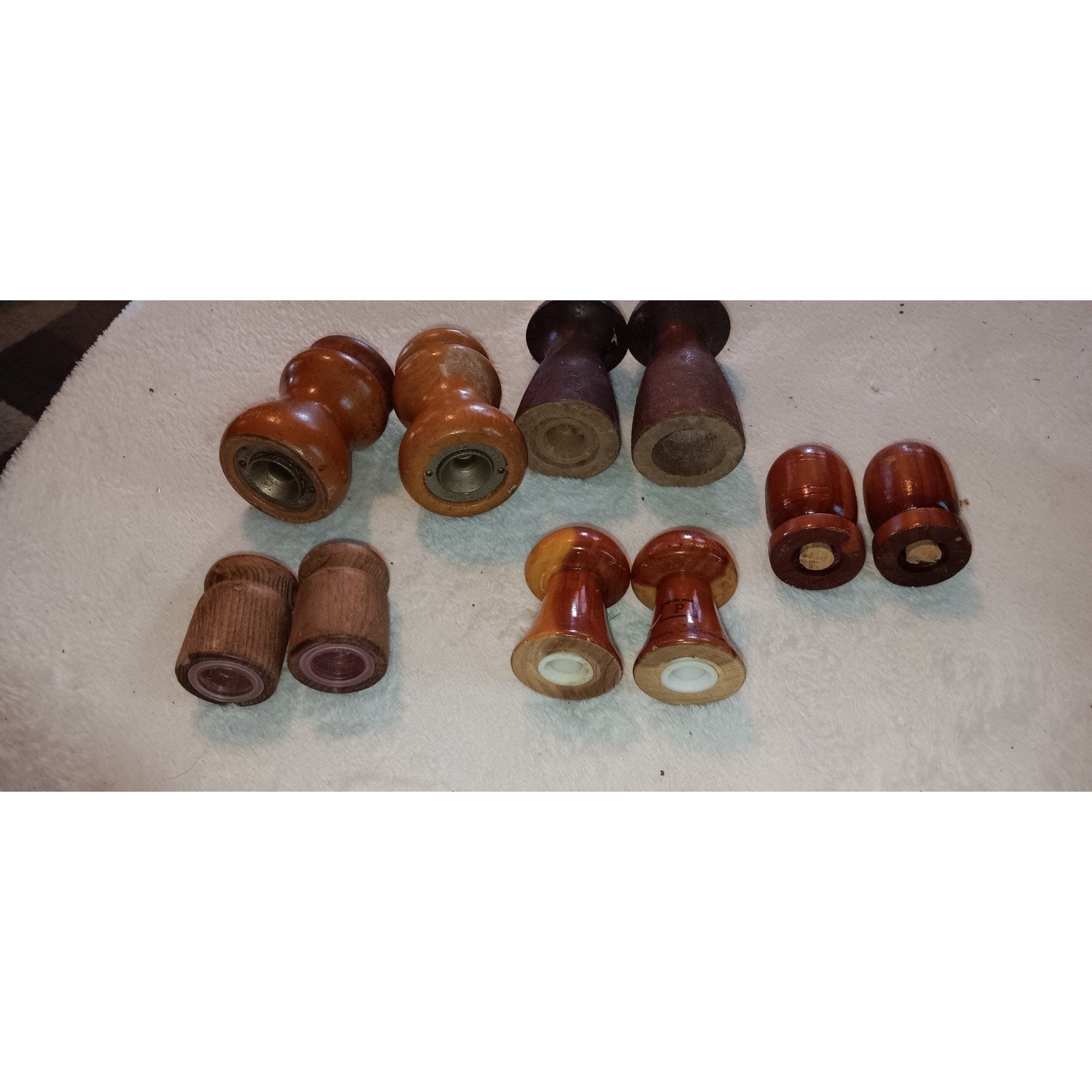 Vintage Mushroom Style Salt And Pepper Shaker Lot Of 5