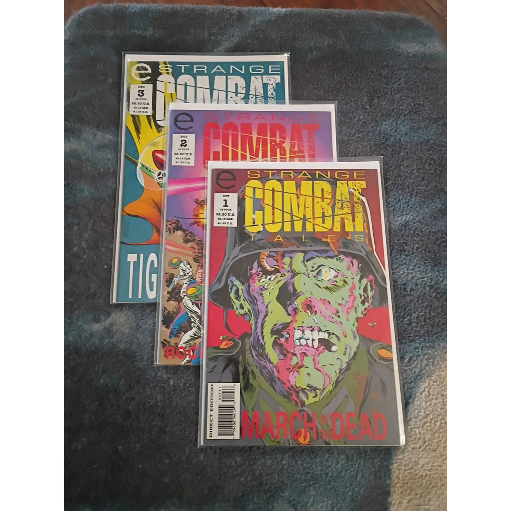 Strange Combat Tales #1-3 (Epic Comics 1993) Vf-NM Condition