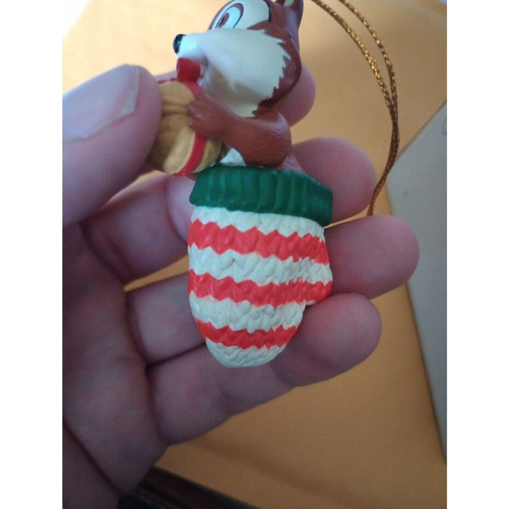 Hallmark Disney Ornaments 26231 - 108 Chip In Stocking Holding A Nut Perfect