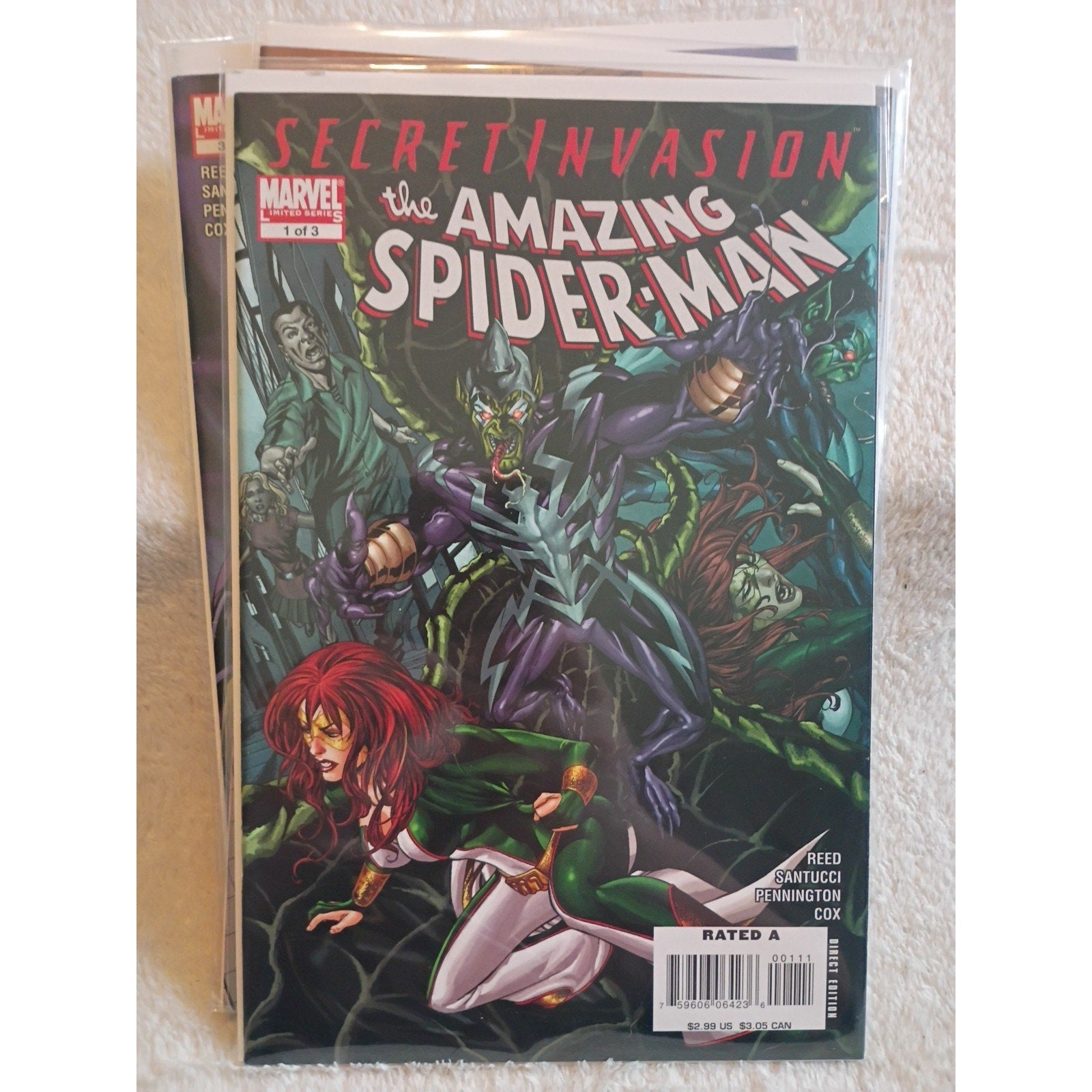 Secret Invasion: The Amazing Spider-Man 1 2 3 Complete Set 1-3 2008 High Grade