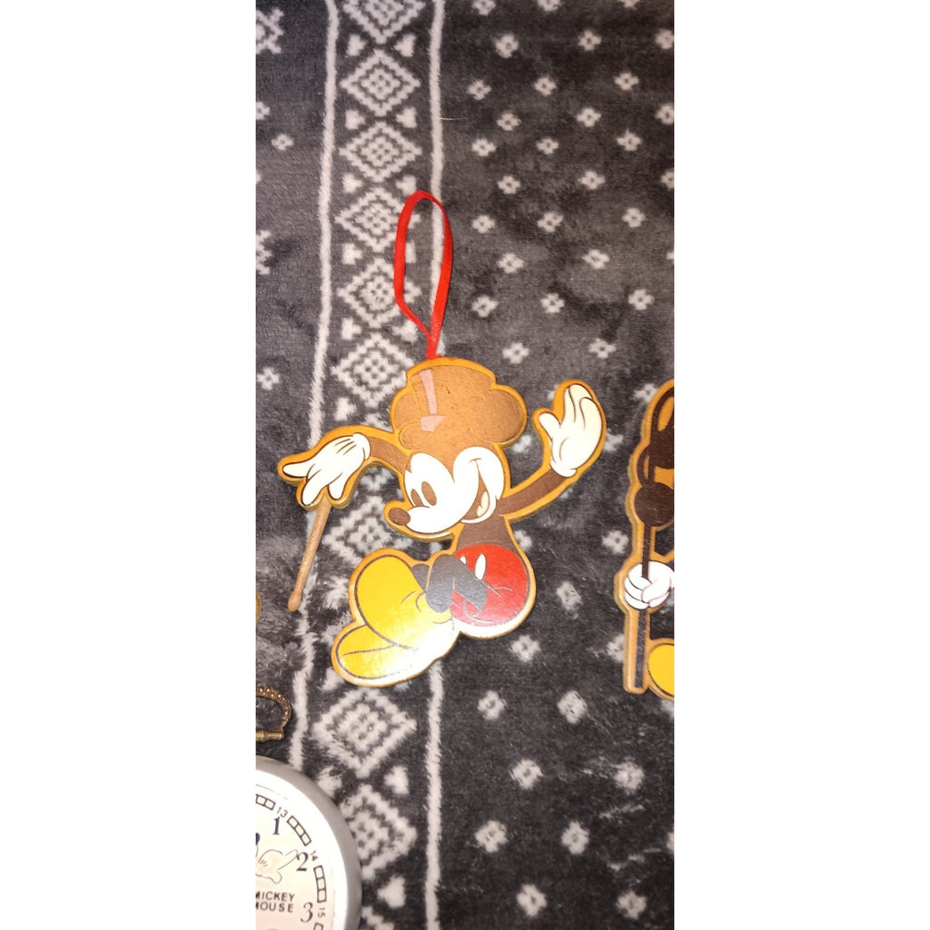 Walt Disney Mickey Mouse Lot of 5 Christmas Tree Vintage Character Ornaments