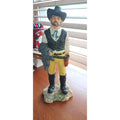 Western Cowboy Standing Figurine - Tall Cowboy Statue For Home Decor