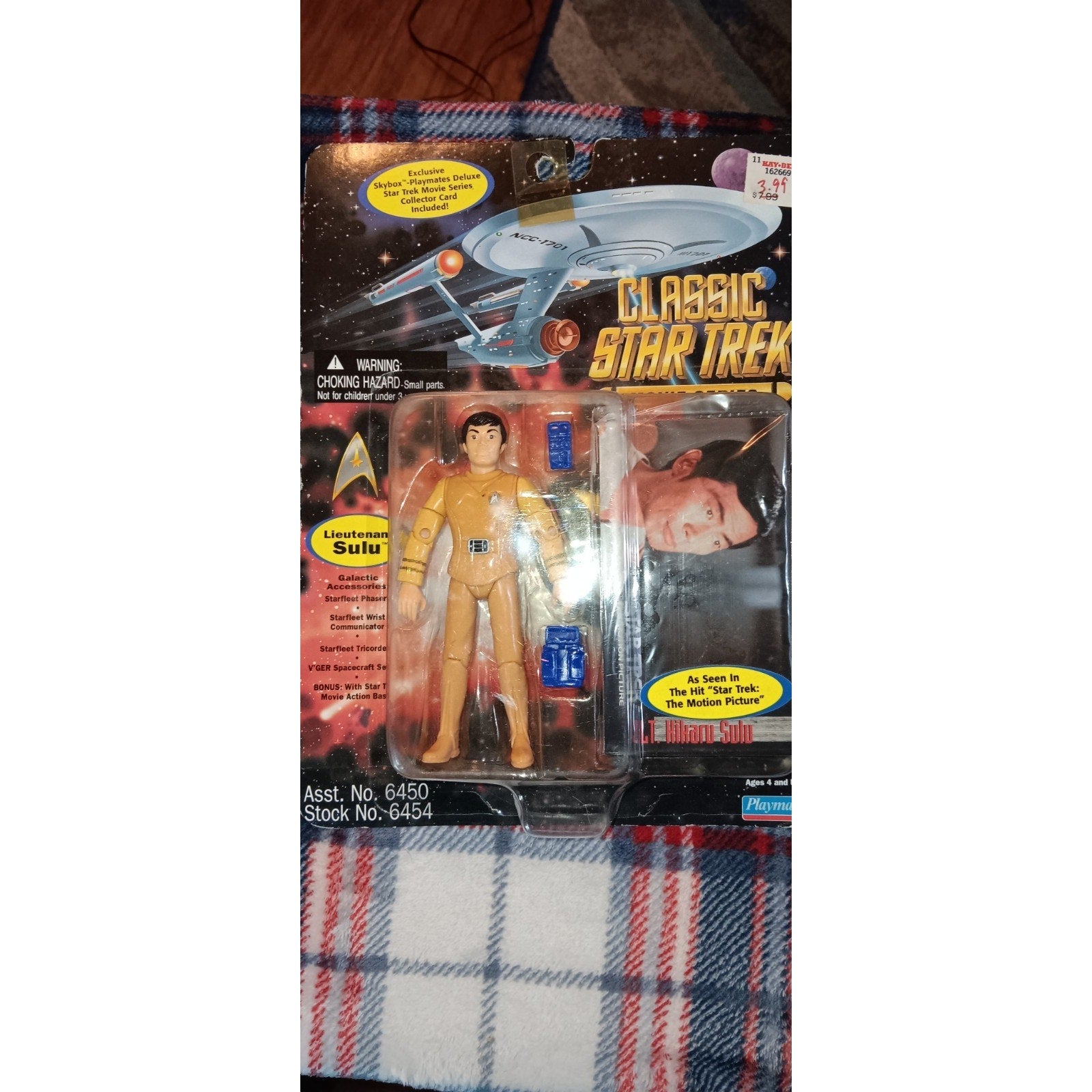 1995 Playmates Classic Star Trek Movie Series Lieutenant Sulu 5" Action Figure