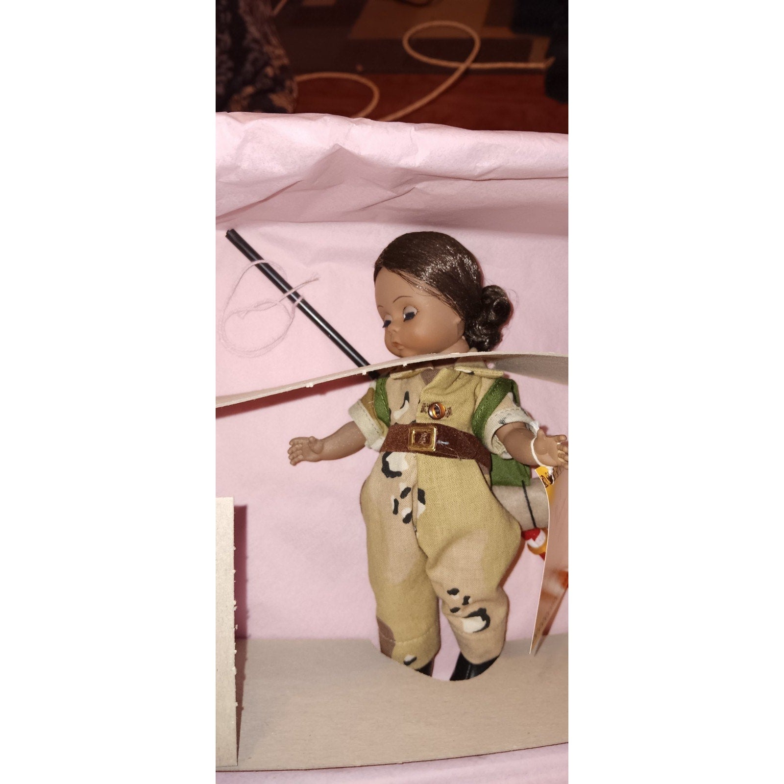 Vtg Madame Alexander 8” Welcome Home Girl Doll Brown Eyes Hair Medium Skin Tone