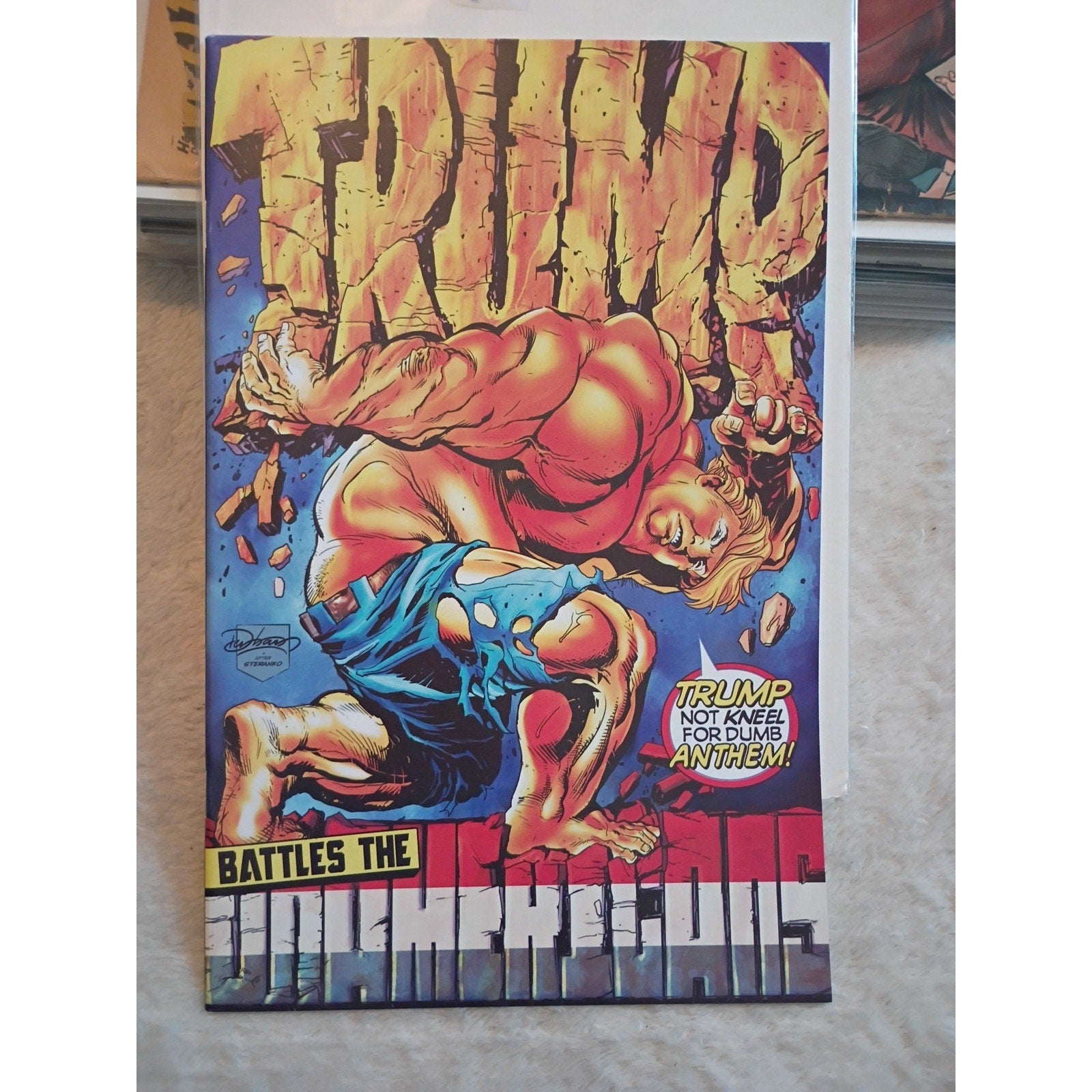 The Tremendous TRUMP World War T (political comic) Dueling Covers High Grade NM