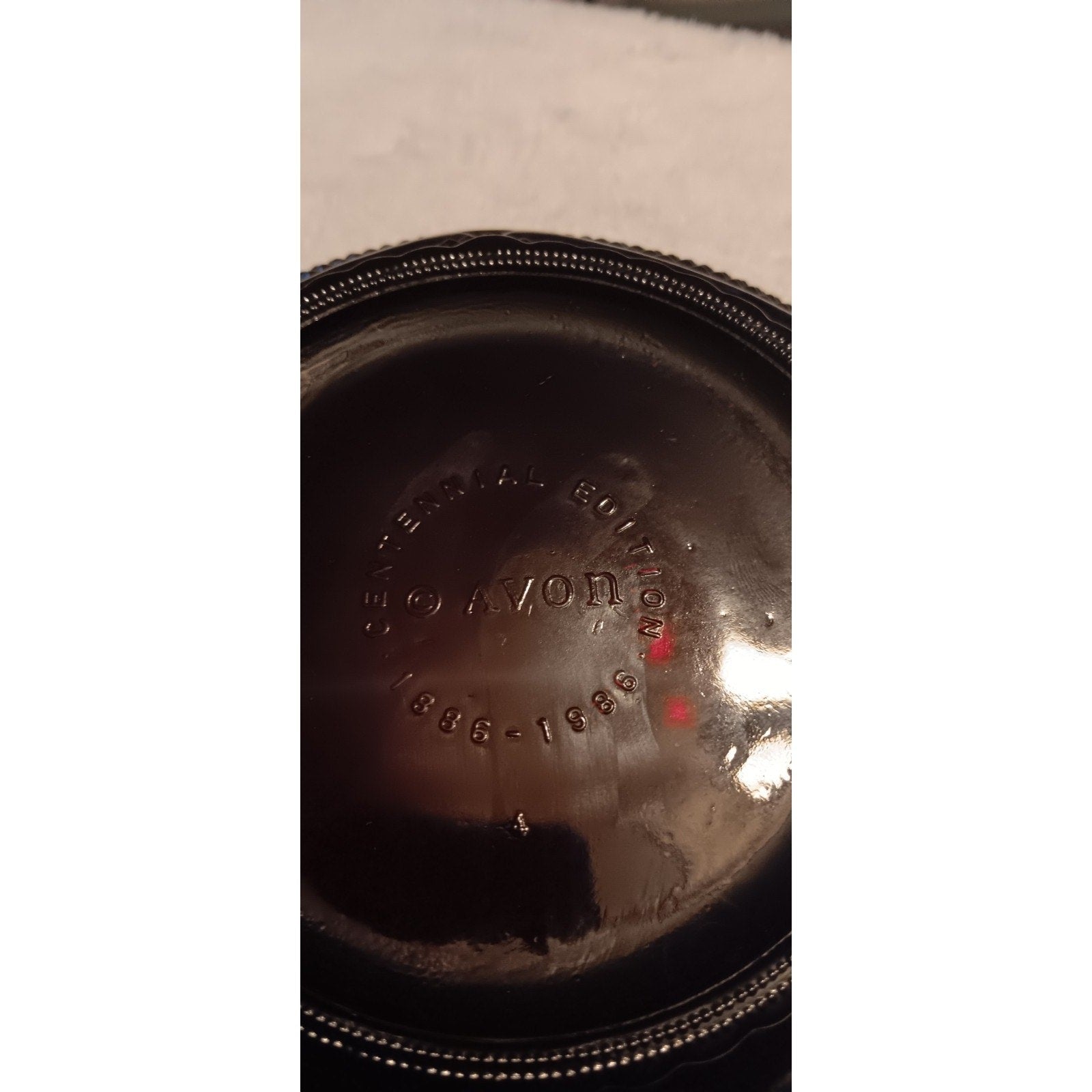 Vintage Avon Cape Cod Ruby Red 9 Inch Serving Bowl Centennial Edition