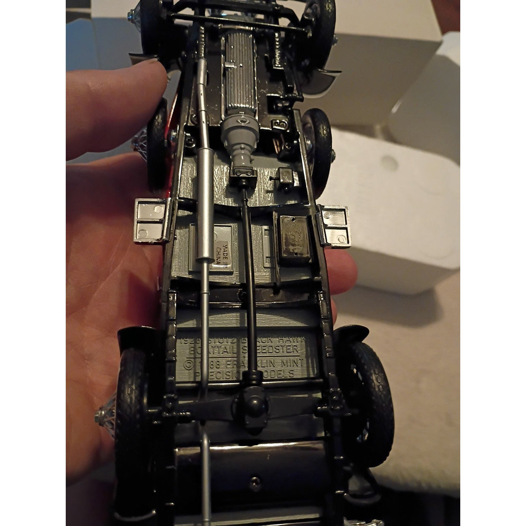 Franklin Mint Precision Model 1928 Stutz Black Hawk Boatail Speedster Red/Papers