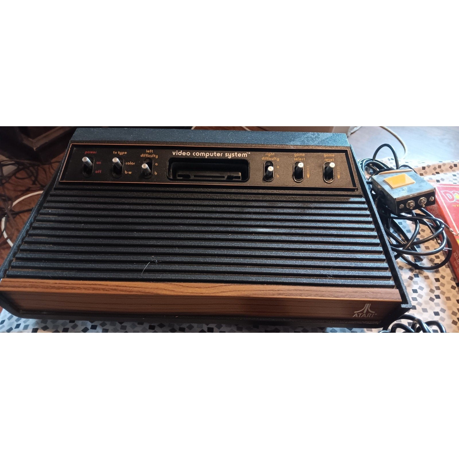 ATARI CX-2600 CONSOLE WITH GAMES AND ACCESSORIES