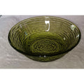 Vtg Anchor Hocking Glassware Avocado Green Soreno 6" Cereal Bowl