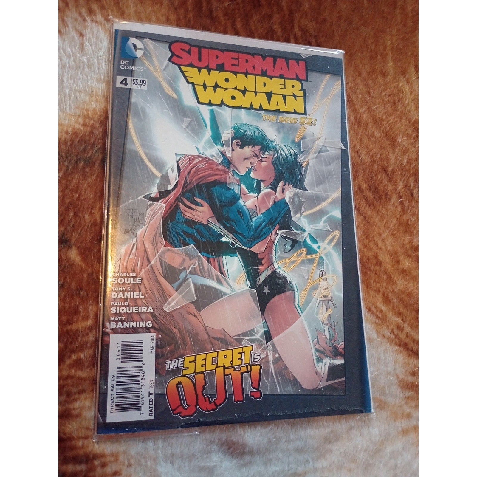 lot of 4 DC Comics New 52 Superman Wonder Woman #1, #2, #3, #4 VF To NM