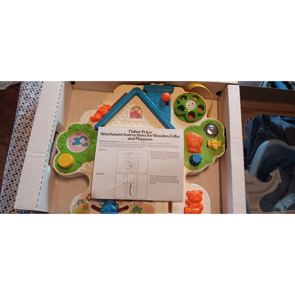 VTG Fisher Price Musical Activity Center #1100 In Original Box With Manual 1985