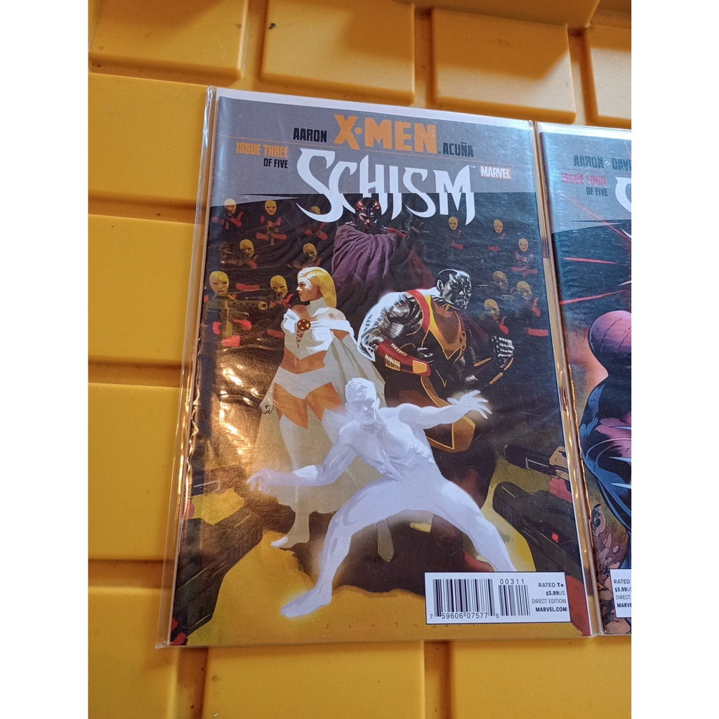 X-Men Schism #3-5 Issues 3 4 5 Lot VF/NM (2011 Marvel Comics) Lot Of 3