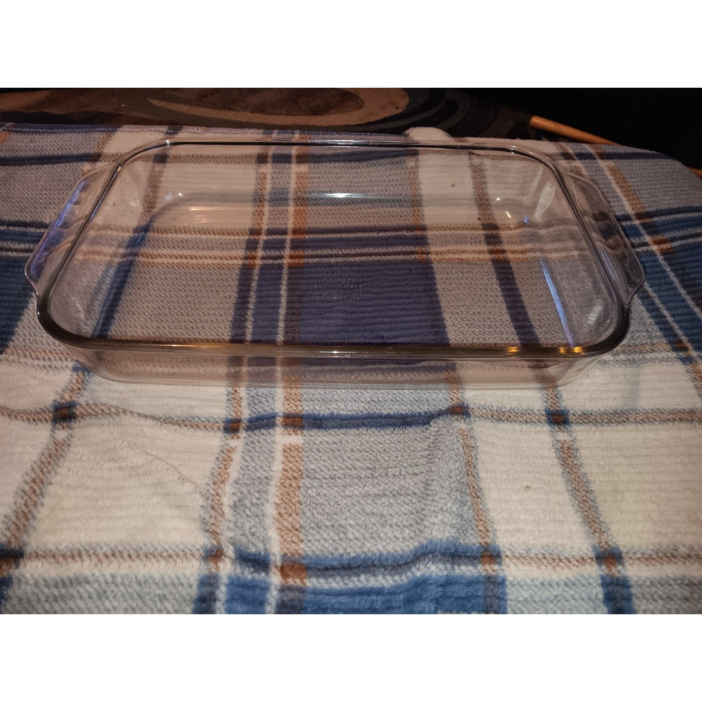 Vintage PYREX #233-R Clear Glass 13x9x2 3Qt 3L Casserole/Baking Dish Lasagna Pan