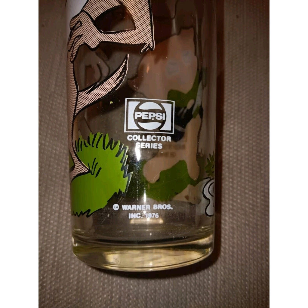 1976 Vintage Pepsi Collector Series Glass PORKY PIG and TAZ Tasmanian Devil