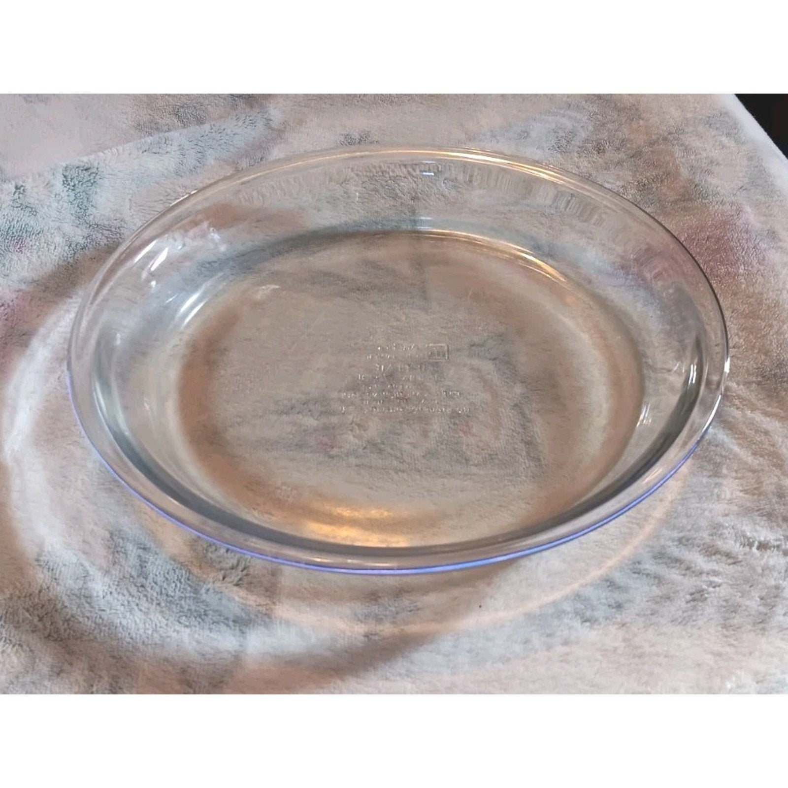 Anchor Hocking 9" Inch Round Clear Glass .75Qt Pie Plate Dish