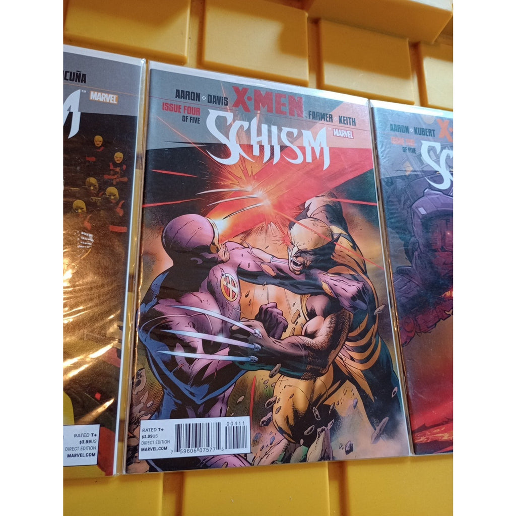 X-Men Schism #3-5 Issues 3 4 5 Lot VF/NM (2011 Marvel Comics) Lot Of 3
