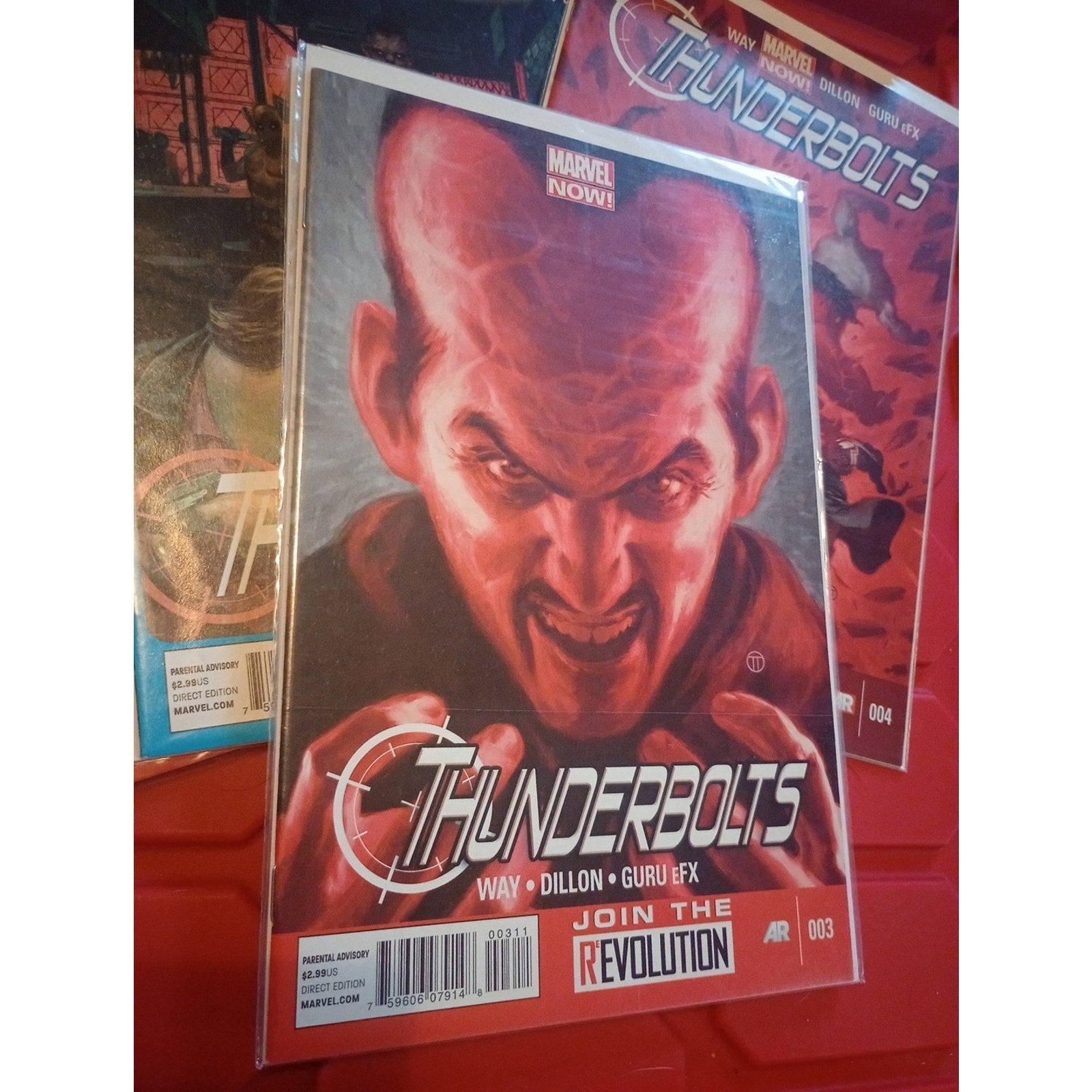 Thunderbolts Comic Lot Of 7 Marvel #1-4,14,20+Annual 1 Red Hulk Ghost Rider F/Nm