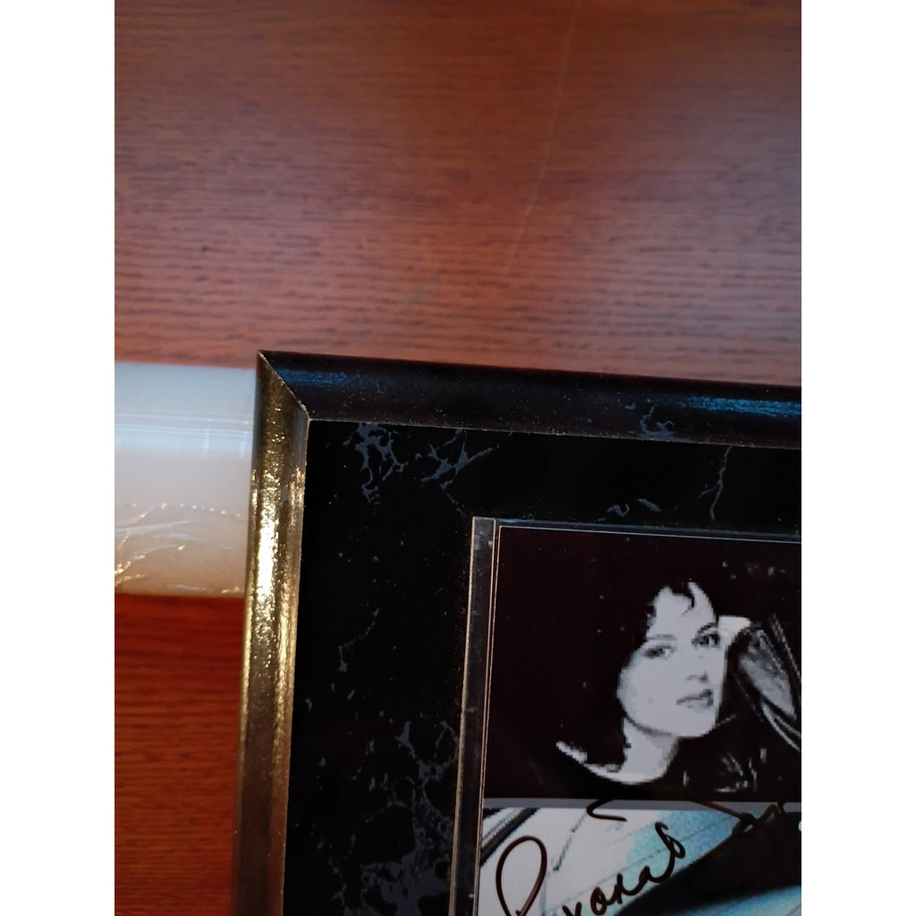 Star Trek Voyager Autographed Photo with Plaque 9x7 Great Condition Rare