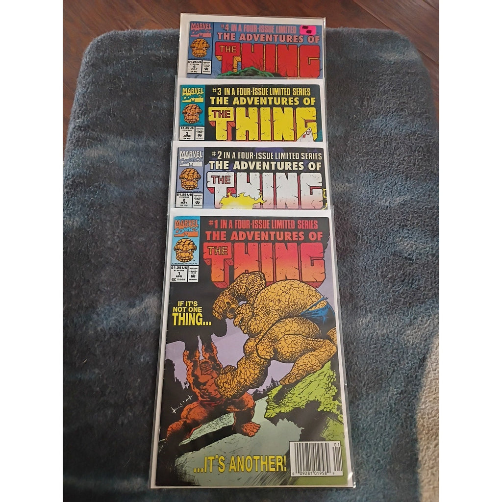ADVENTURES OF THE THING #1-4 COMPLETE (Marvel Limited Series 1992) Newsstand