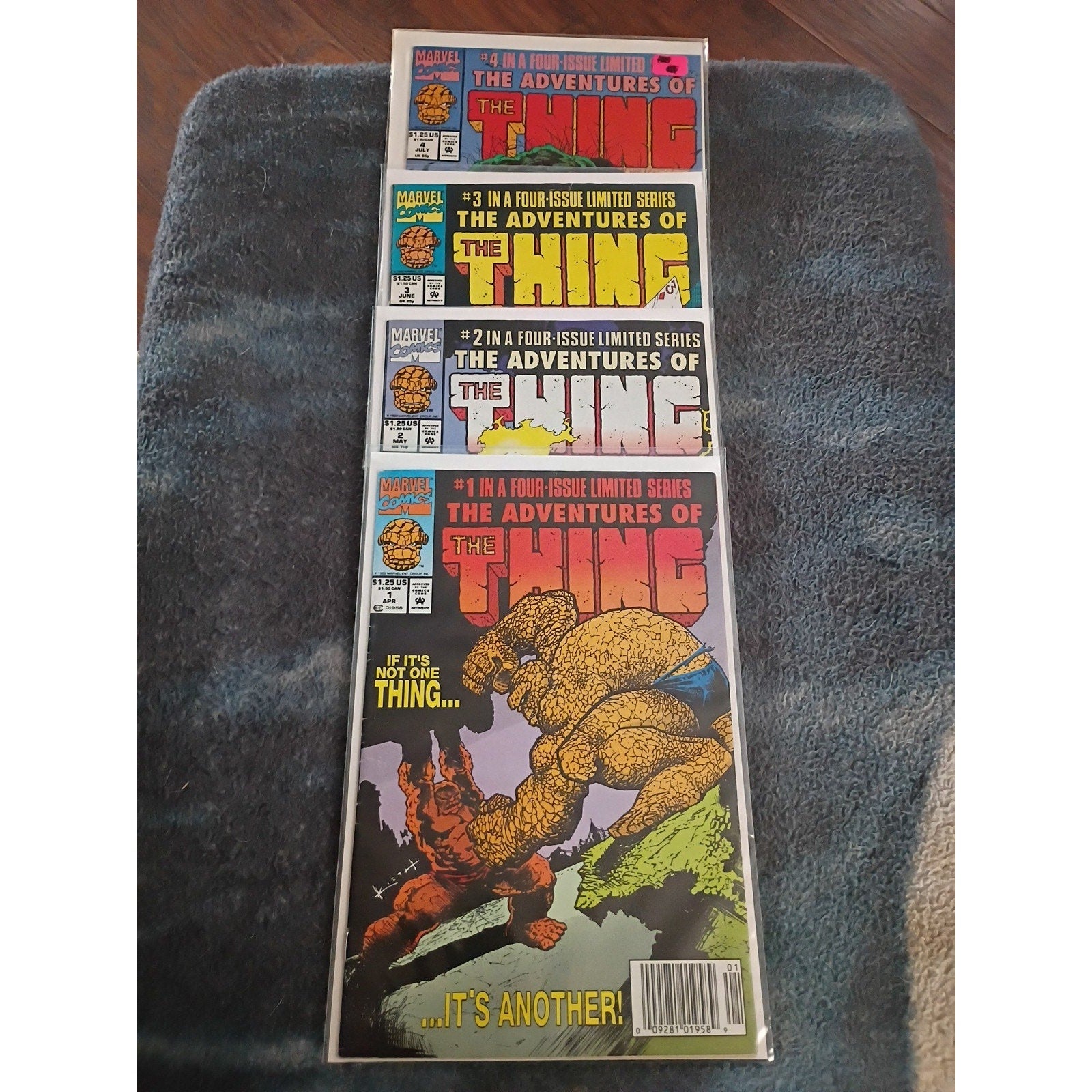 ADVENTURES OF THE THING #1-4 COMPLETE (Marvel Limited Series 1992) Newsstand