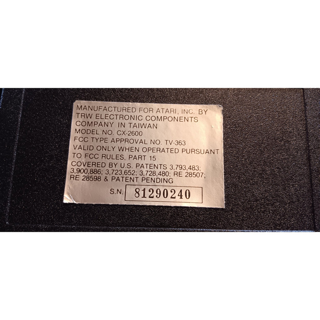 ATARI CX-2600 CONSOLE WITH GAMES AND ACCESSORIES