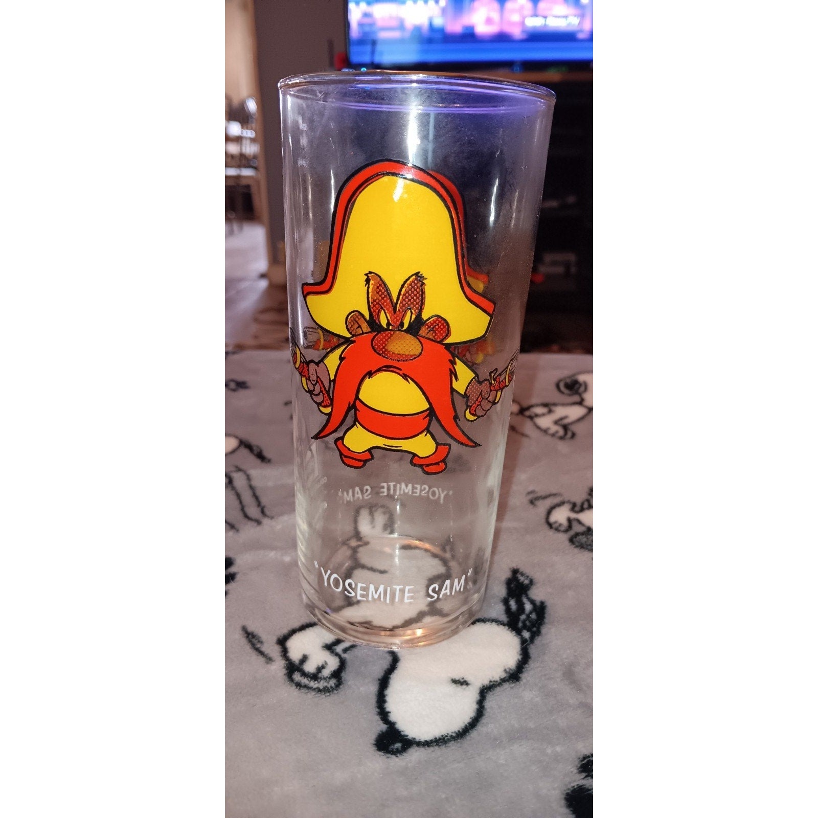 Pepsi Collector Series Glass Tumbler 1973 Warner Bros Yosemite Sam Looney Tunes