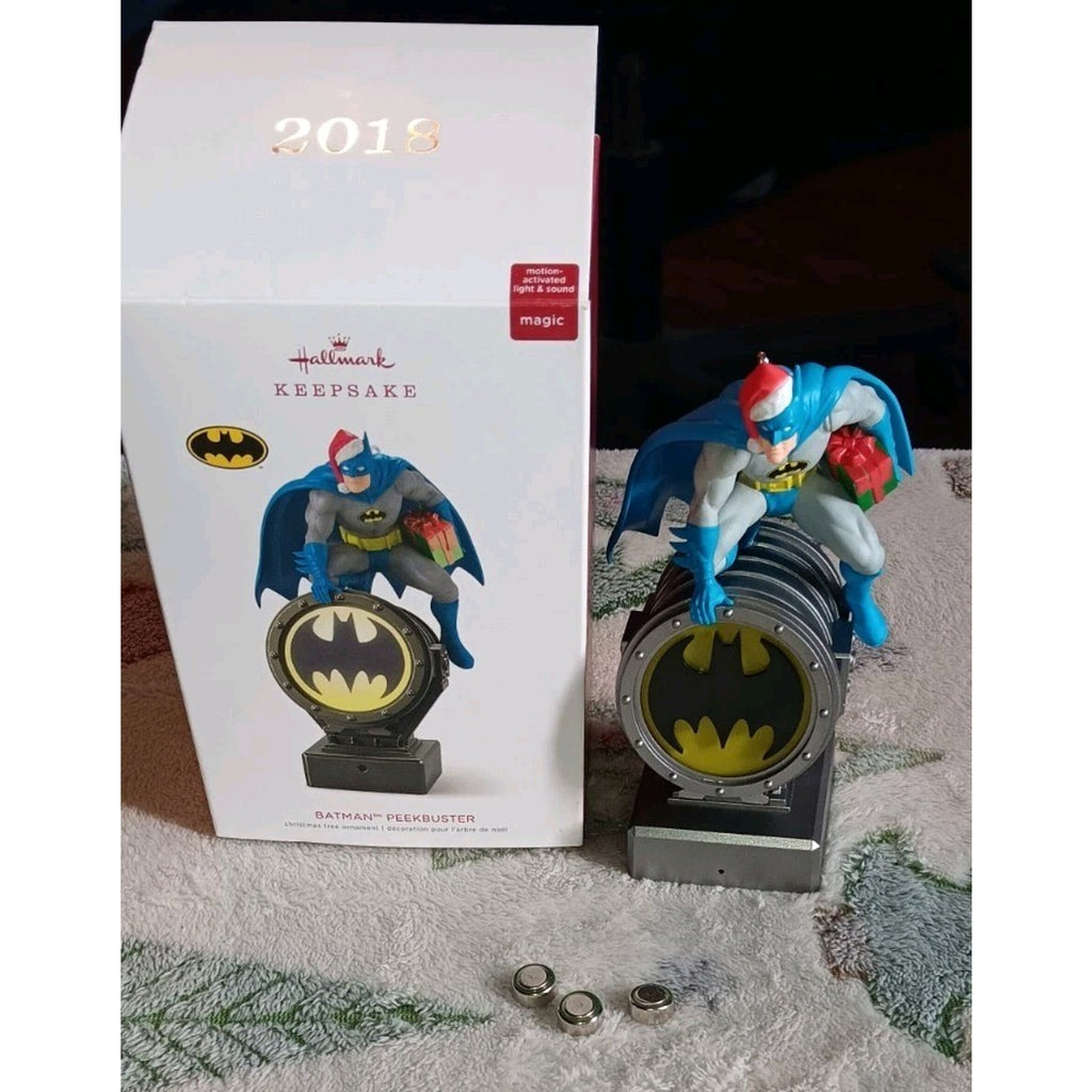 Hallmark Keepsake 2018 Batman Peekbuster Christmas Ornament DC Works Perfectly