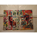 x-men comic book lot marvel 1991 #2,3,6,7,8 Magneto Ghost Rider Gambit Vf To NM