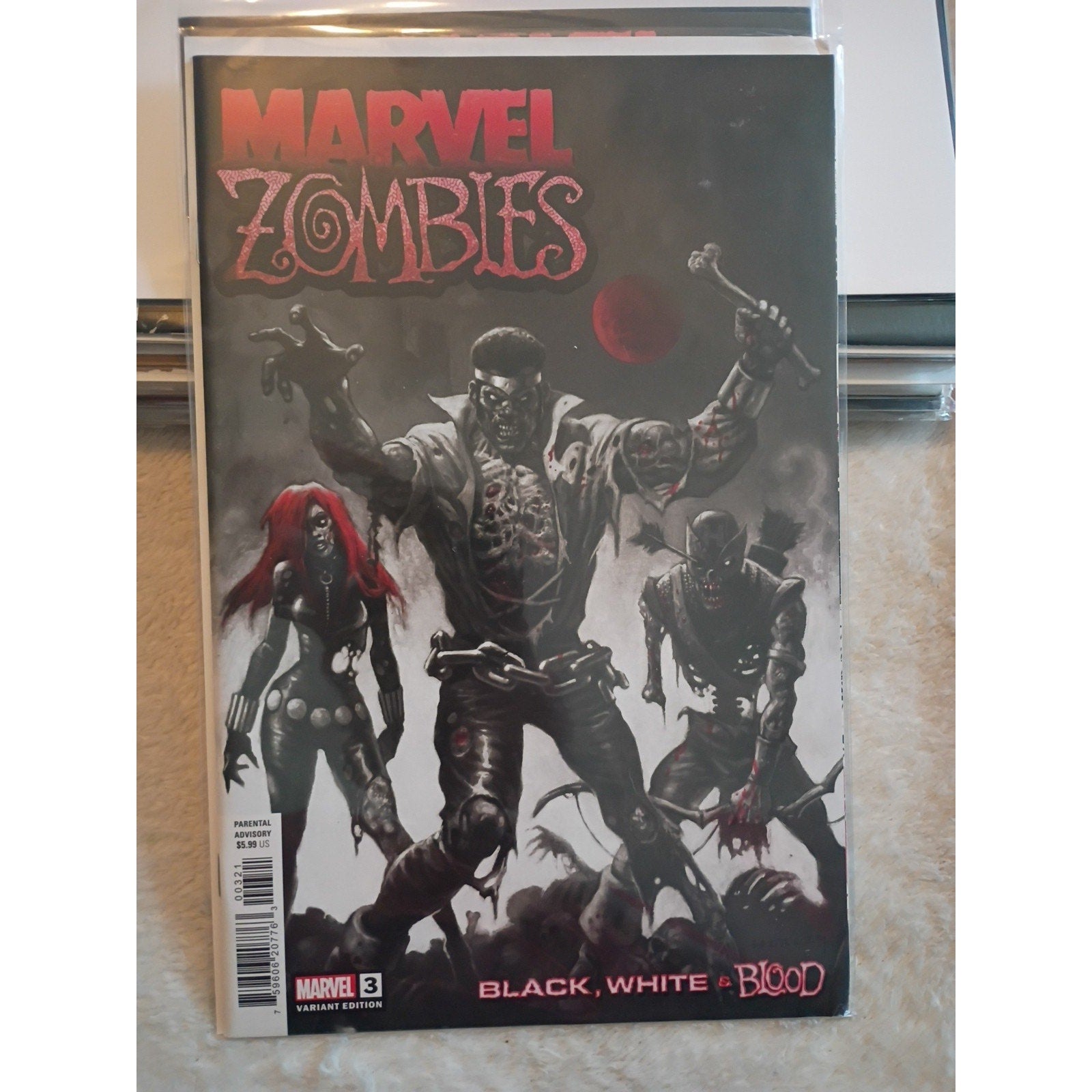 Marvel Zombies: Black, White & Blood 3, 3 Variant Marvel 2024 Comics Lot Of 2 NM