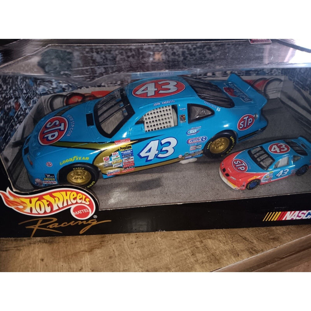 Hot Wheels Racing Nascar Special 2 Car Pack John Andretti STP #43 1:24 & 1:64