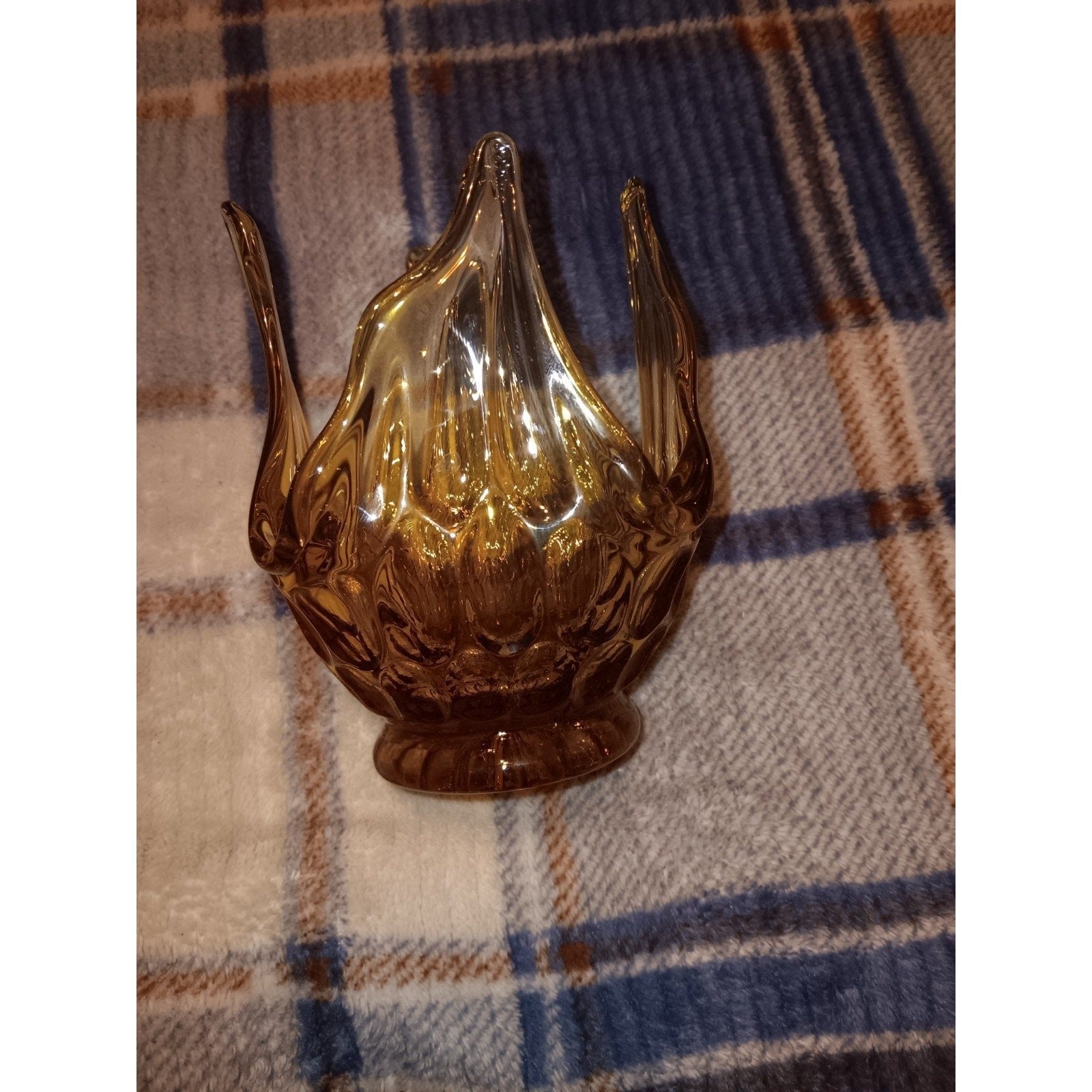 Murano Style Honeycomb Bon Bon Dish