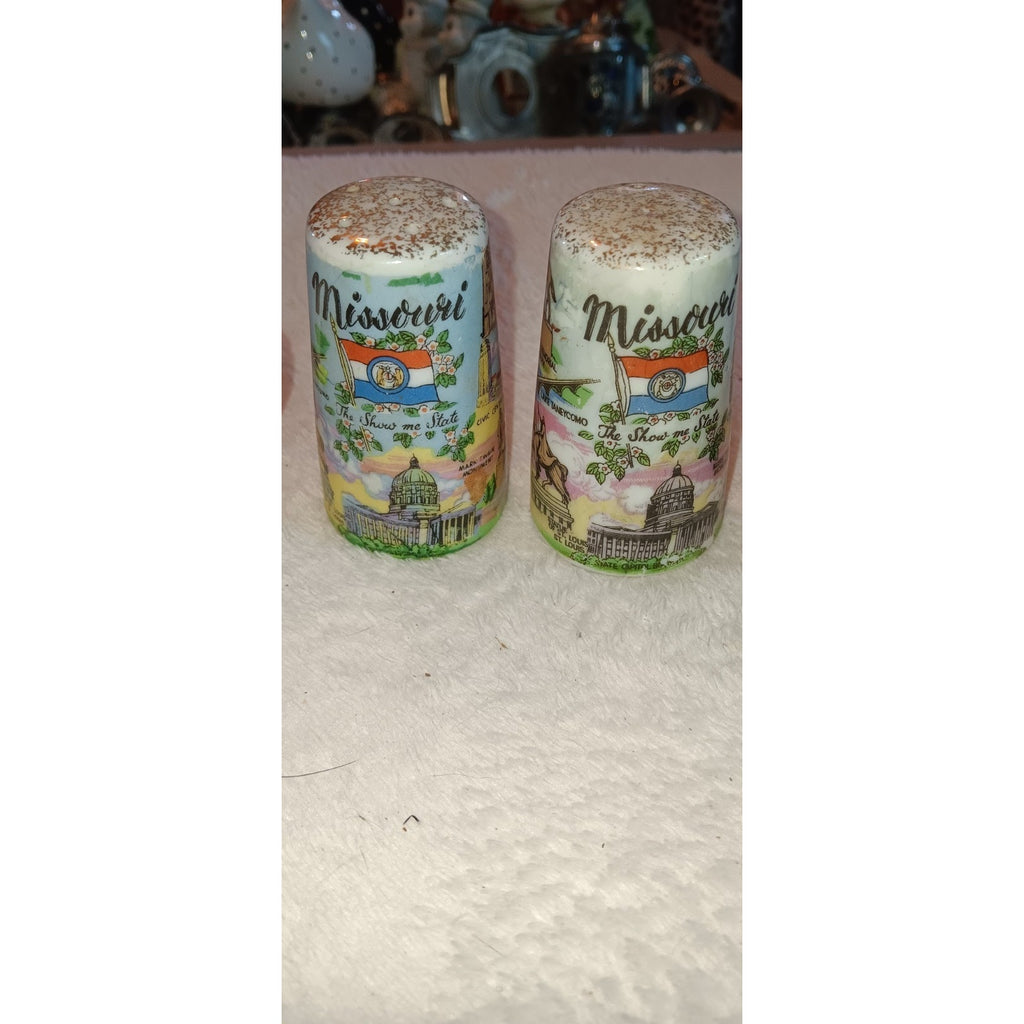 Lot Of 5 Souvenir Salt And Pepper Shakers
