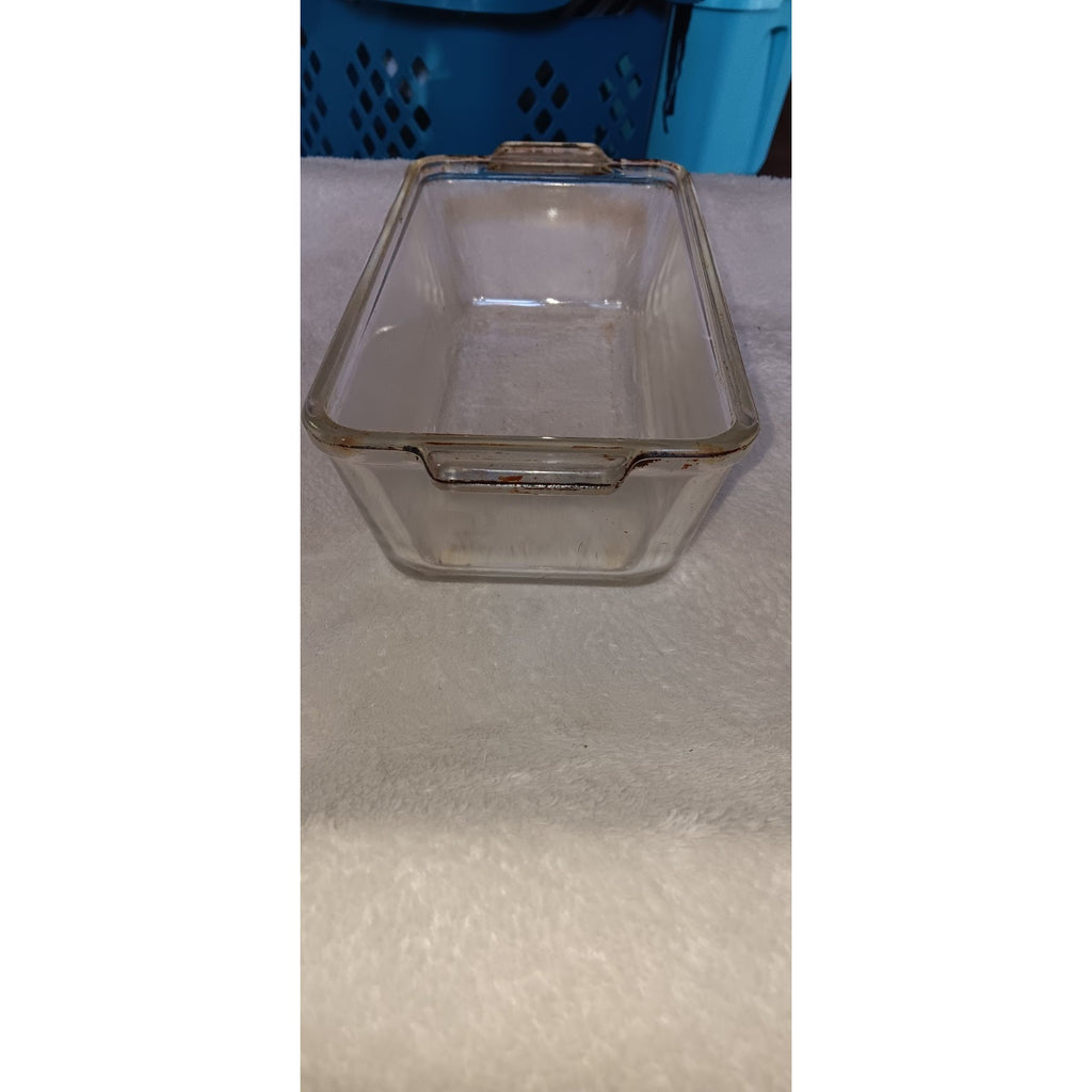 Vintage PYREX bread, meatloaf pan, #212, 9 x 5. clear glass
