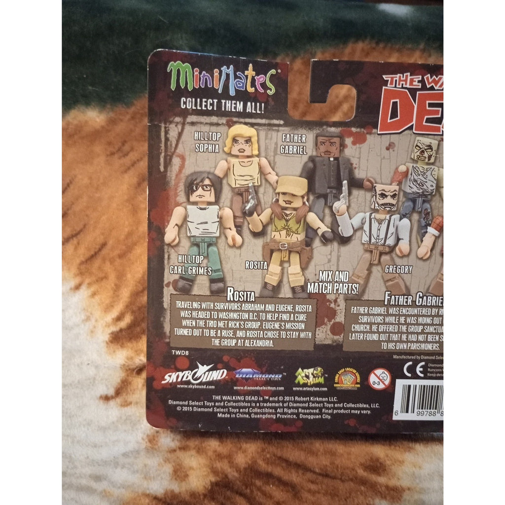 The Walking Dead Minimates Wave 08 Rosita And Father Gabriel Two Pack Brand New