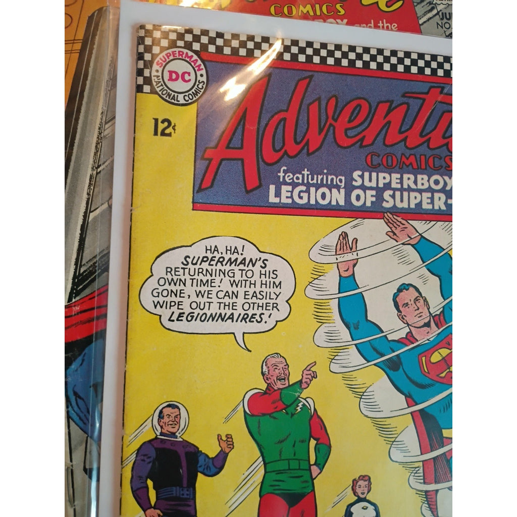 Adventure Comics Lot - DC- #329,334,347,355,369,378! Lot Of 6 12¢ Comics!!! Gd