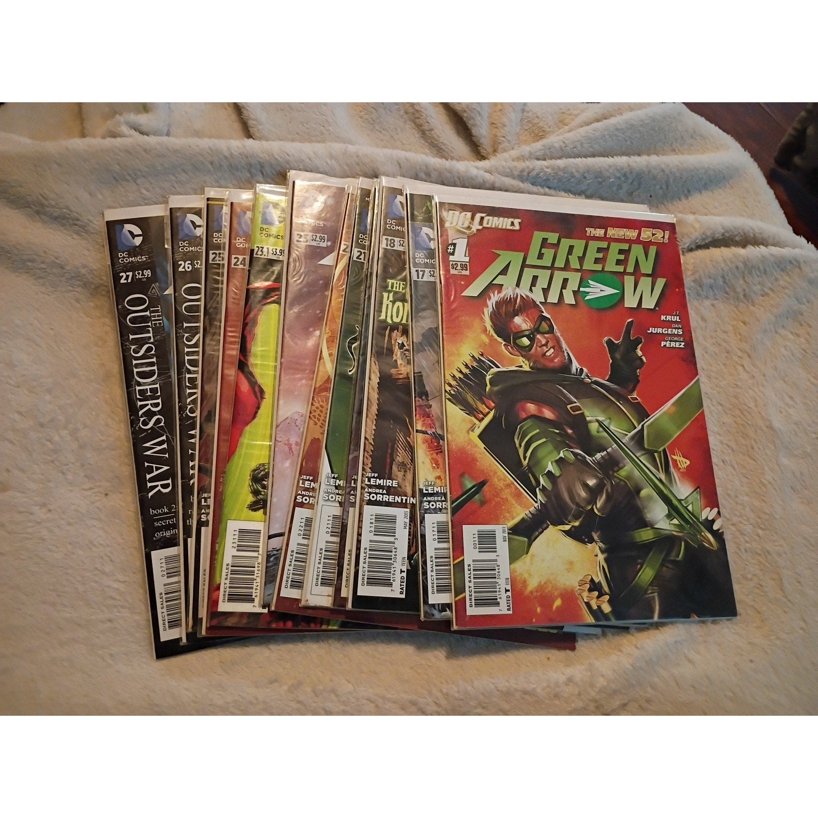 GREEN ARROW Bundle Lot Of 13 DC Comics 2011 New 52 #1, 17-27+23.1 all VF/NM